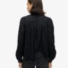 Woven Lace Long-Sleeved Blouse