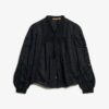 Woven Lace Long-Sleeved Blouse